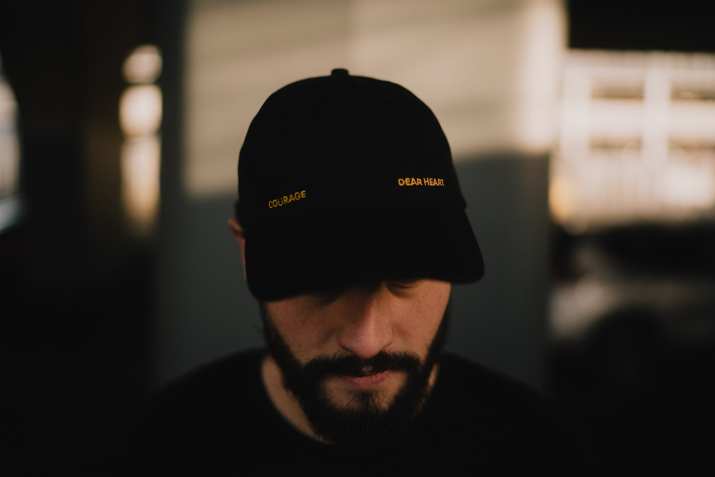 Courage Dear Heart Baseball Cap (Black)